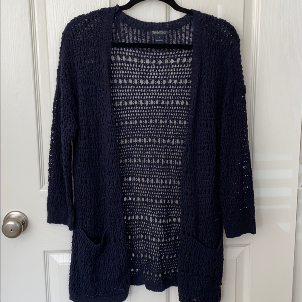 Lucky Brand navy cardigan